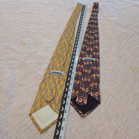 2 vintage 100% silk ties Perry Ellis Portfolio - Picture 6 of 6
